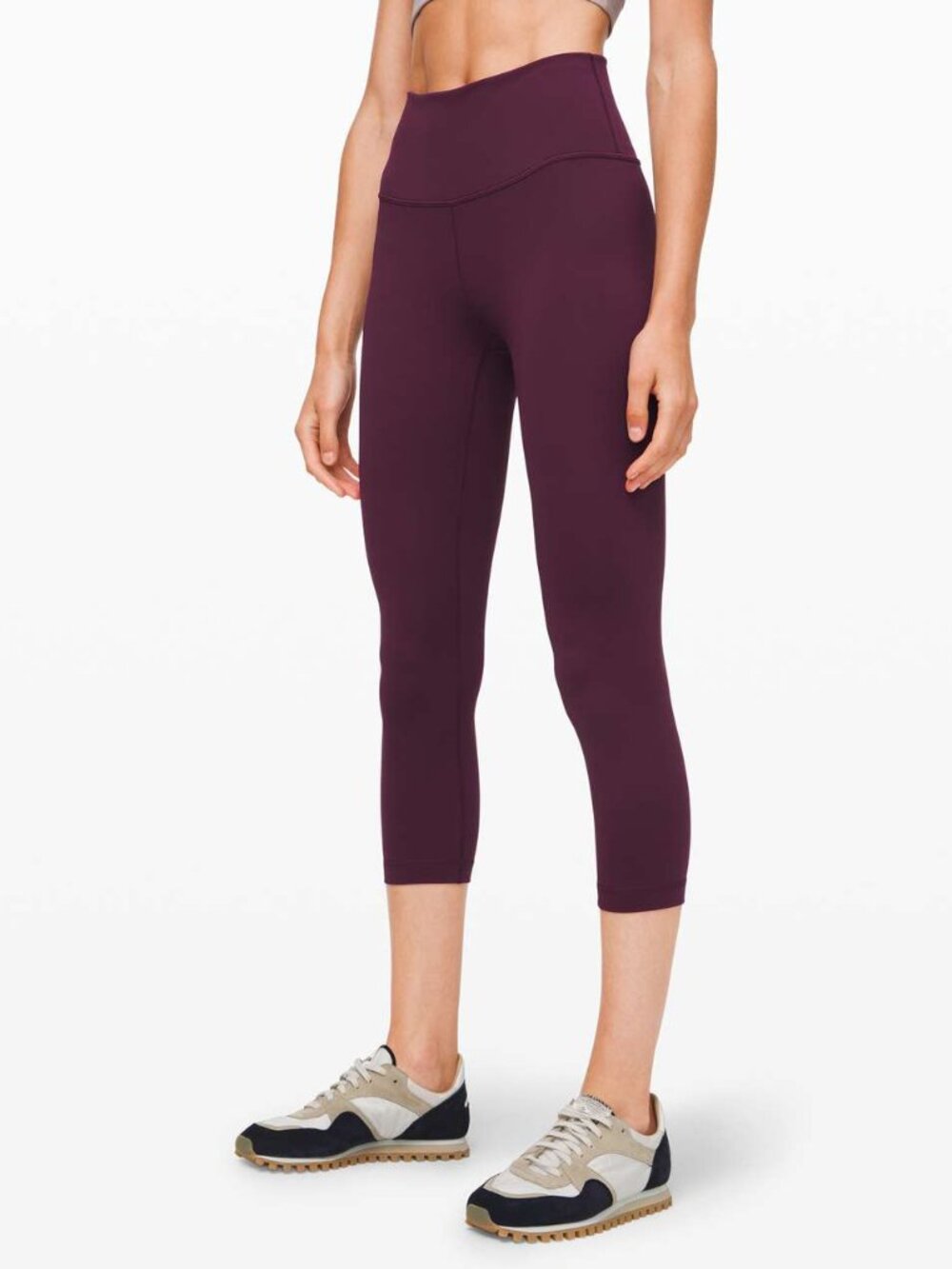 Lululemon - Wunder Under HR Crop 21" Luon - Size 6 - Arctic Plum Purple - VGUC
